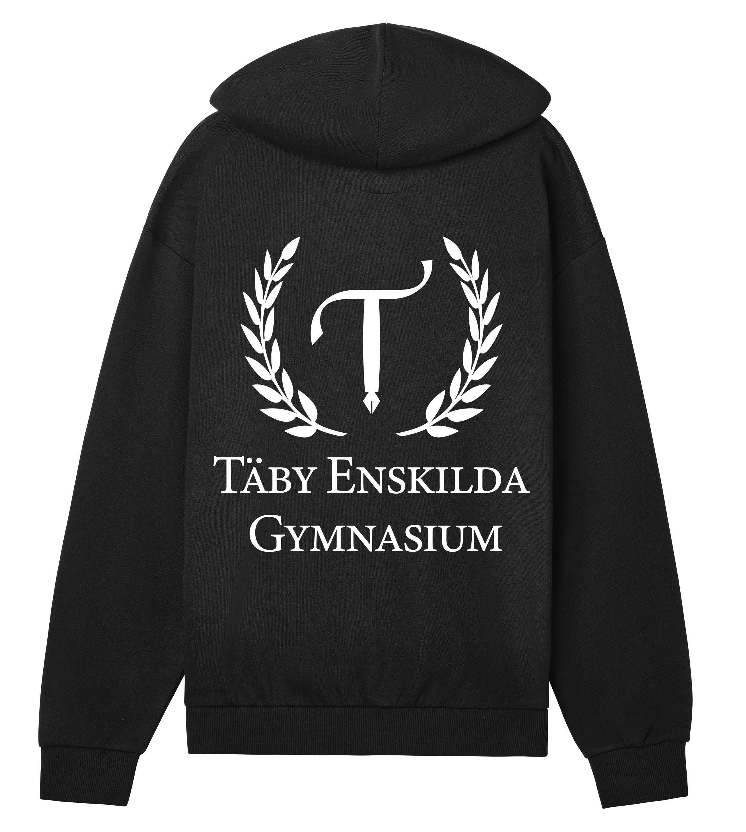 Zip-hoodie - Täby Enskilda - Tryck fram & bak