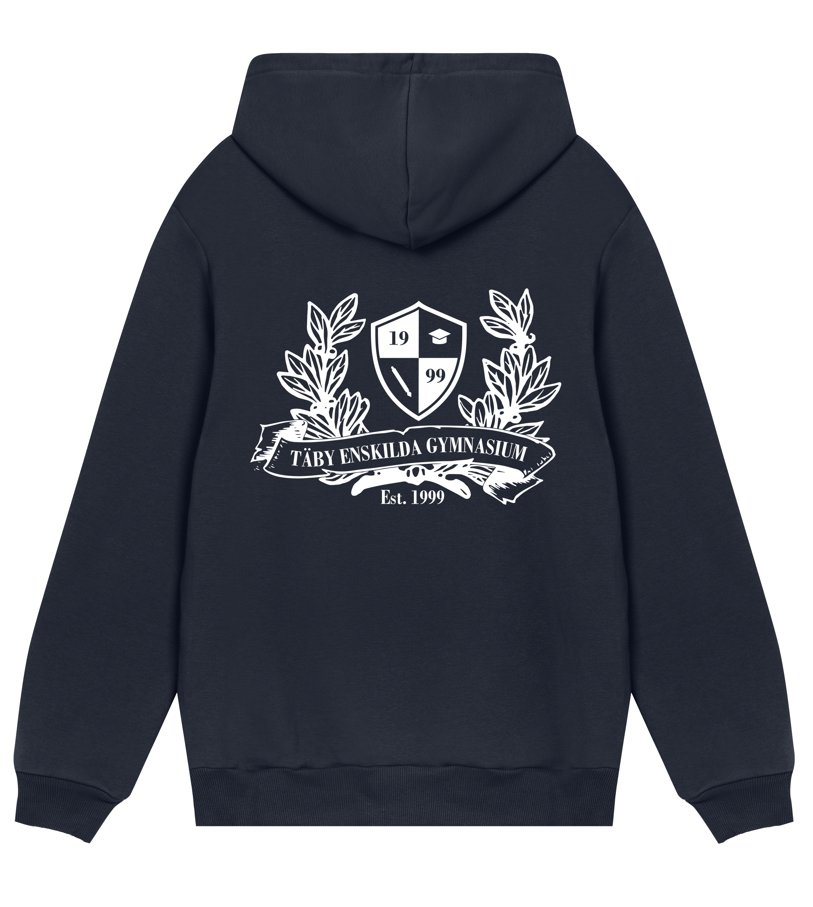 Hoodie - Täby Enskilda - Tryck bak