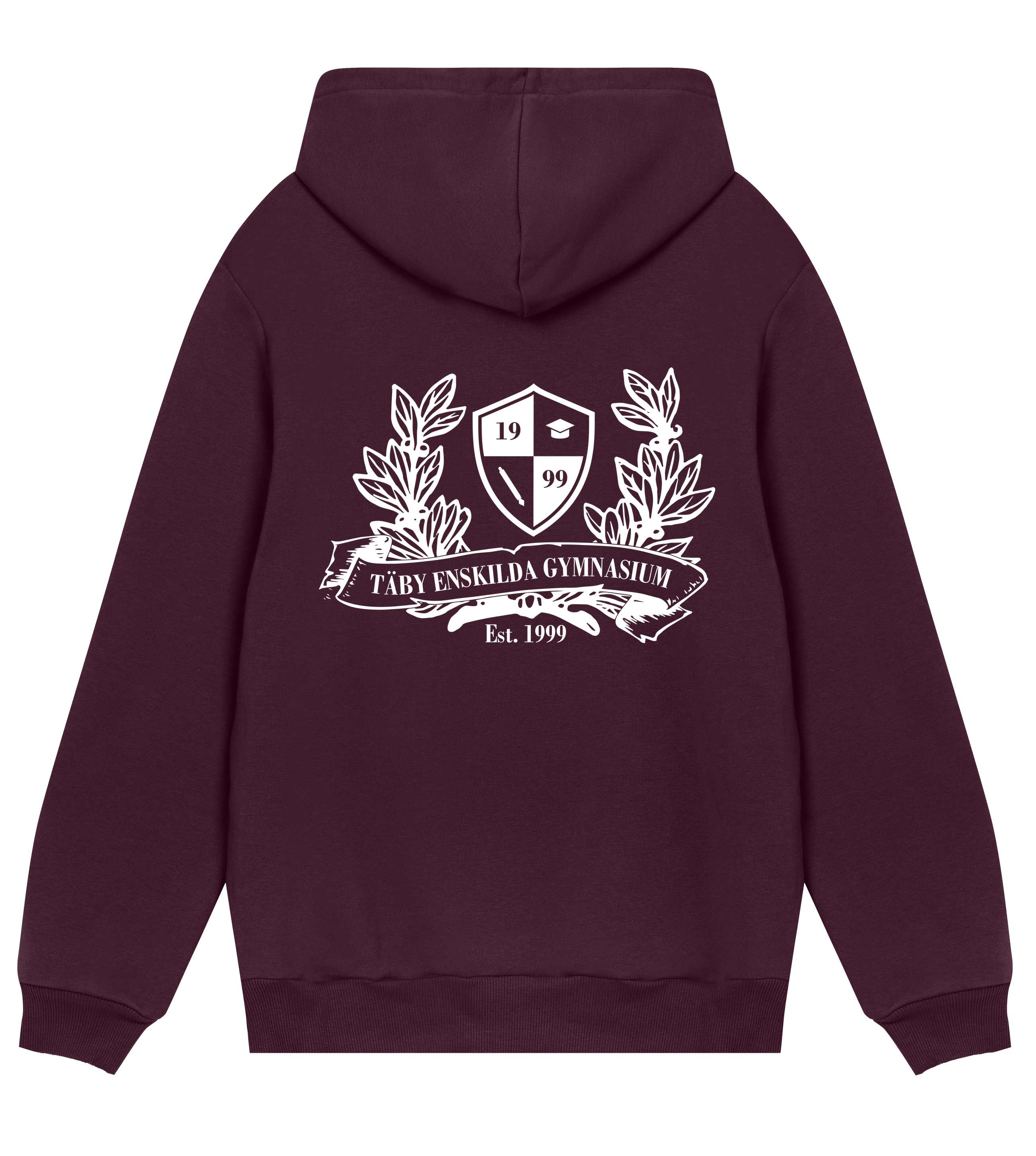 Hoodie - Täby Enskilda - Tryck bak