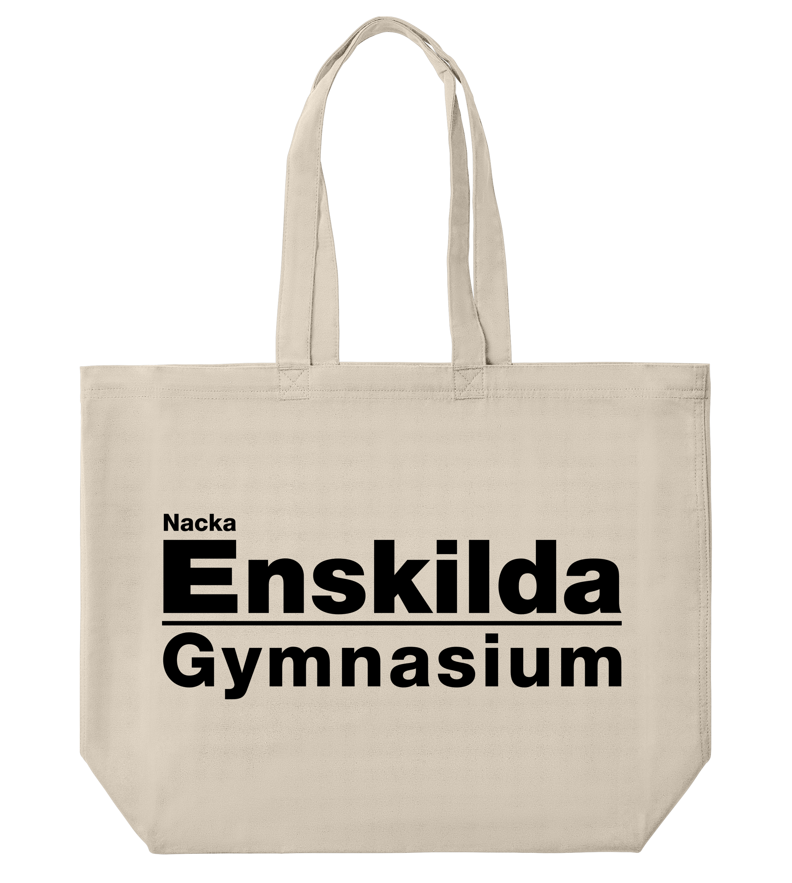 Totebag Large - Nacka Enskilda - Tryck fram & bak