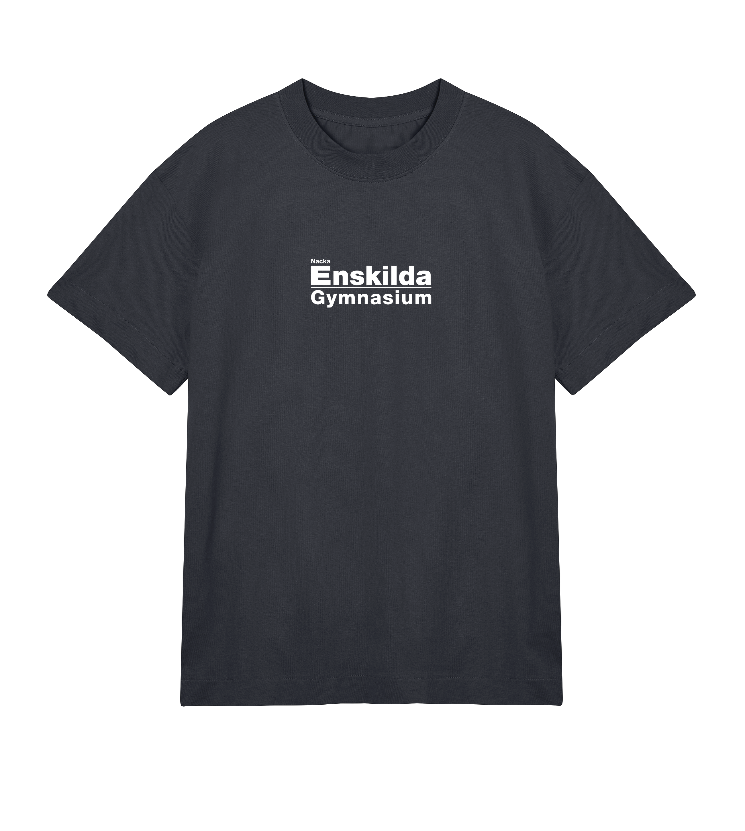 Boxy t-shirt - Herr - Nacka Enskilda - Tryck fram