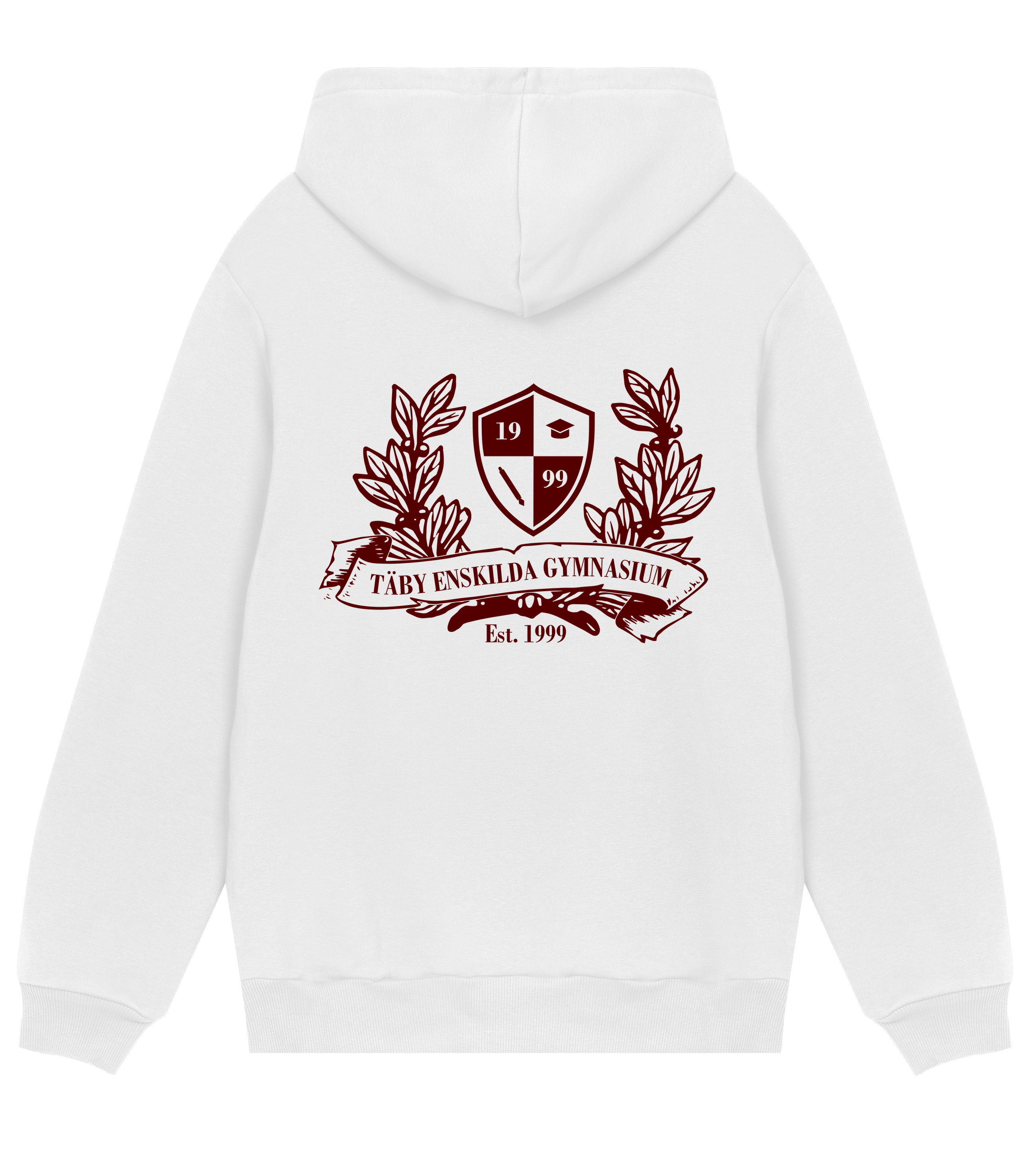 Hoodie - Täby Enskilda - Tryck bak