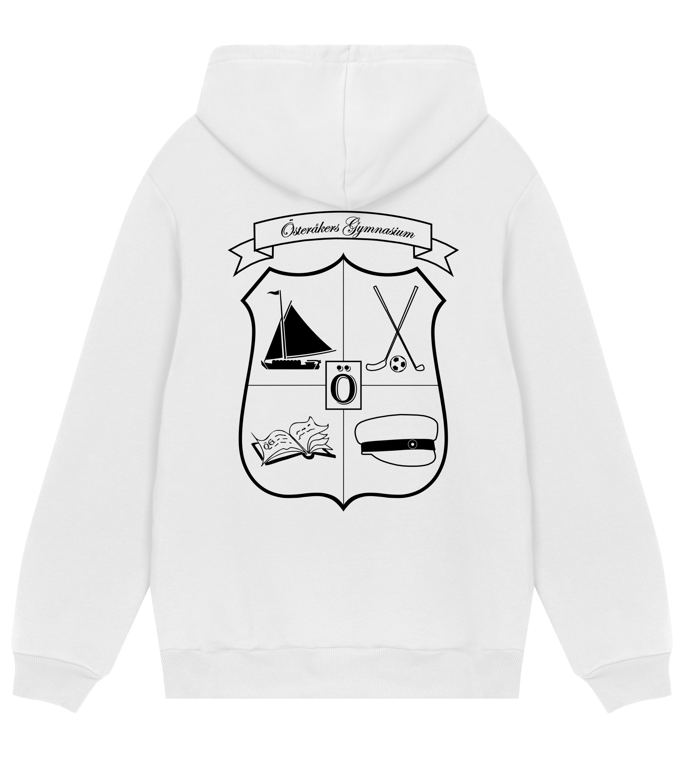HOODIE - ÖSTERÅKER - TRYCK FRAM & BAK