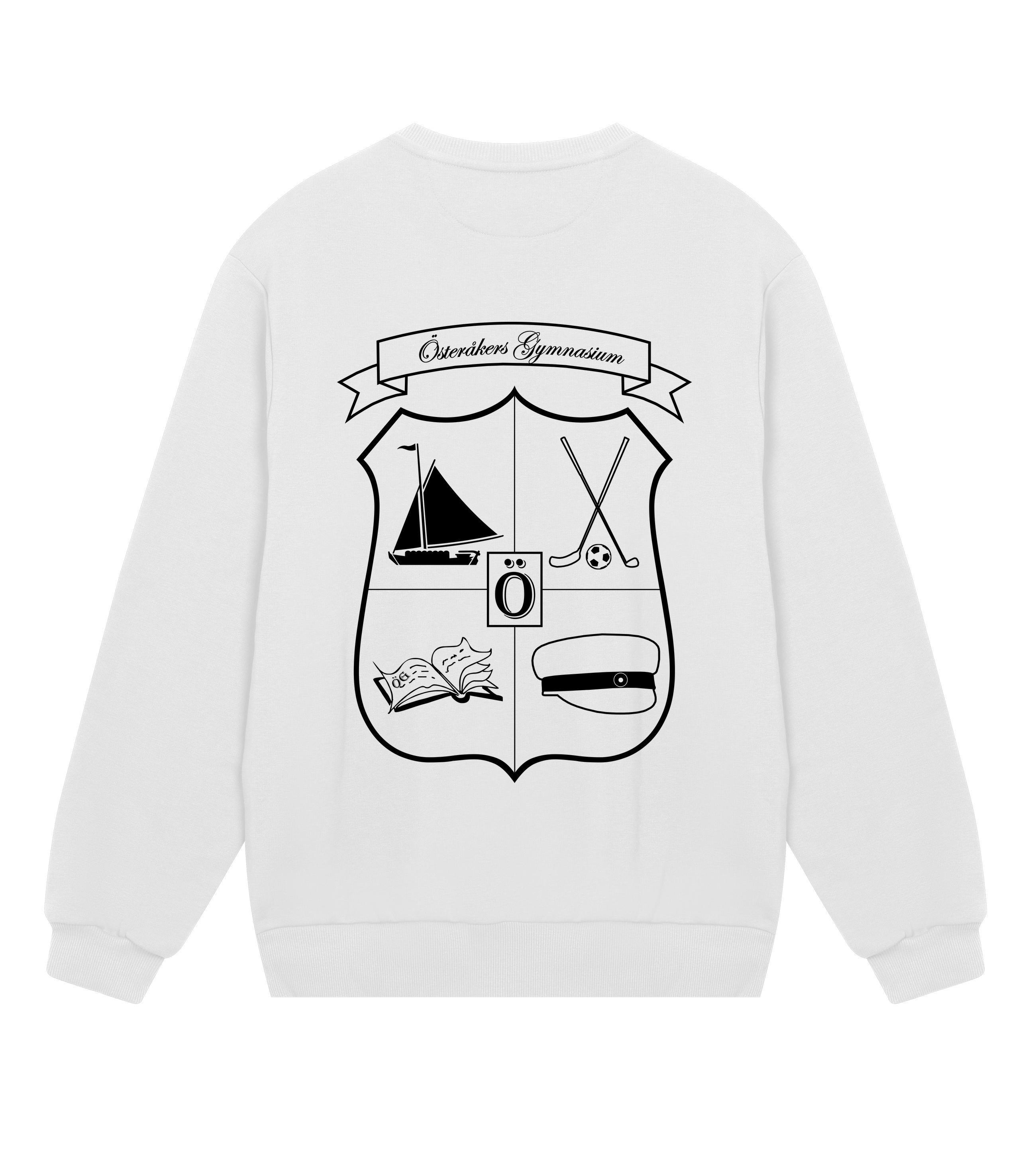 SWEATSHIRT - ÖSTERÅKER - TRYCK FRAM & BAK