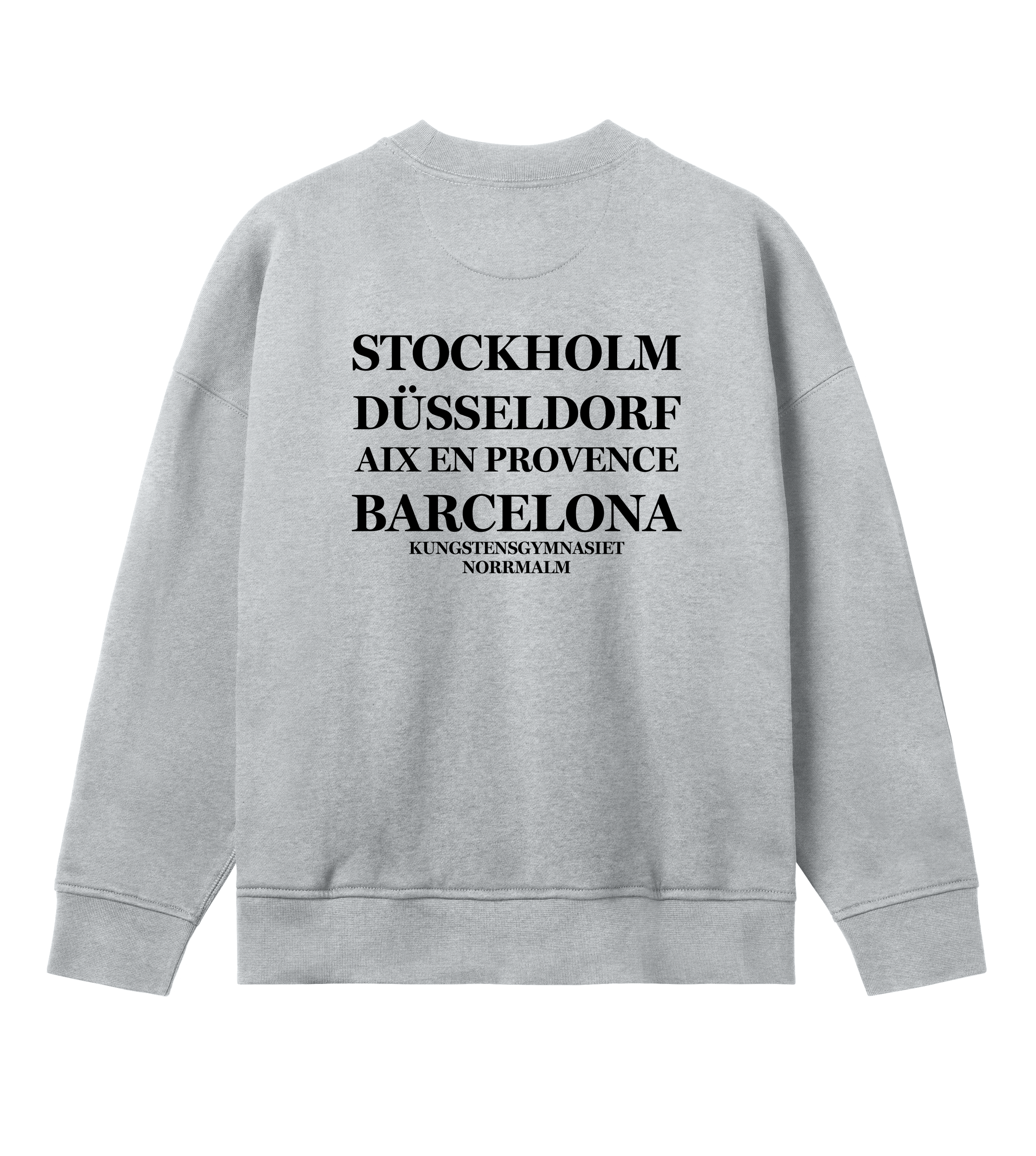 Oversized sweatshirt - Dam - Kungsten - Tryck bak