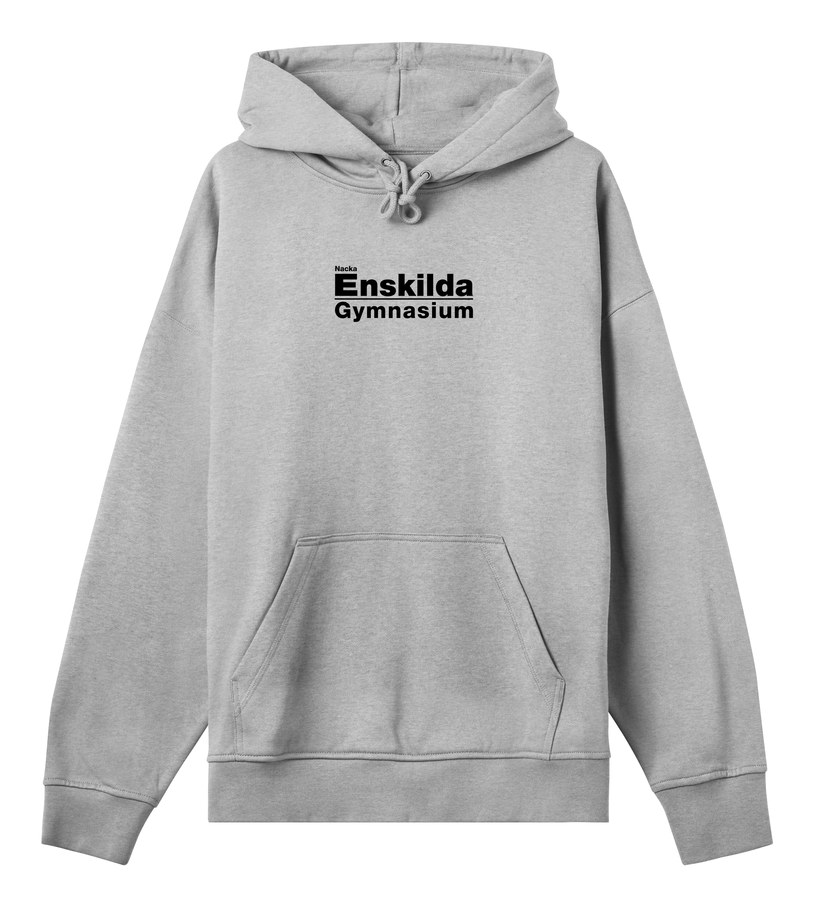 Boxy hoodie - Herr - Nacka Enskilda - Tryck fram