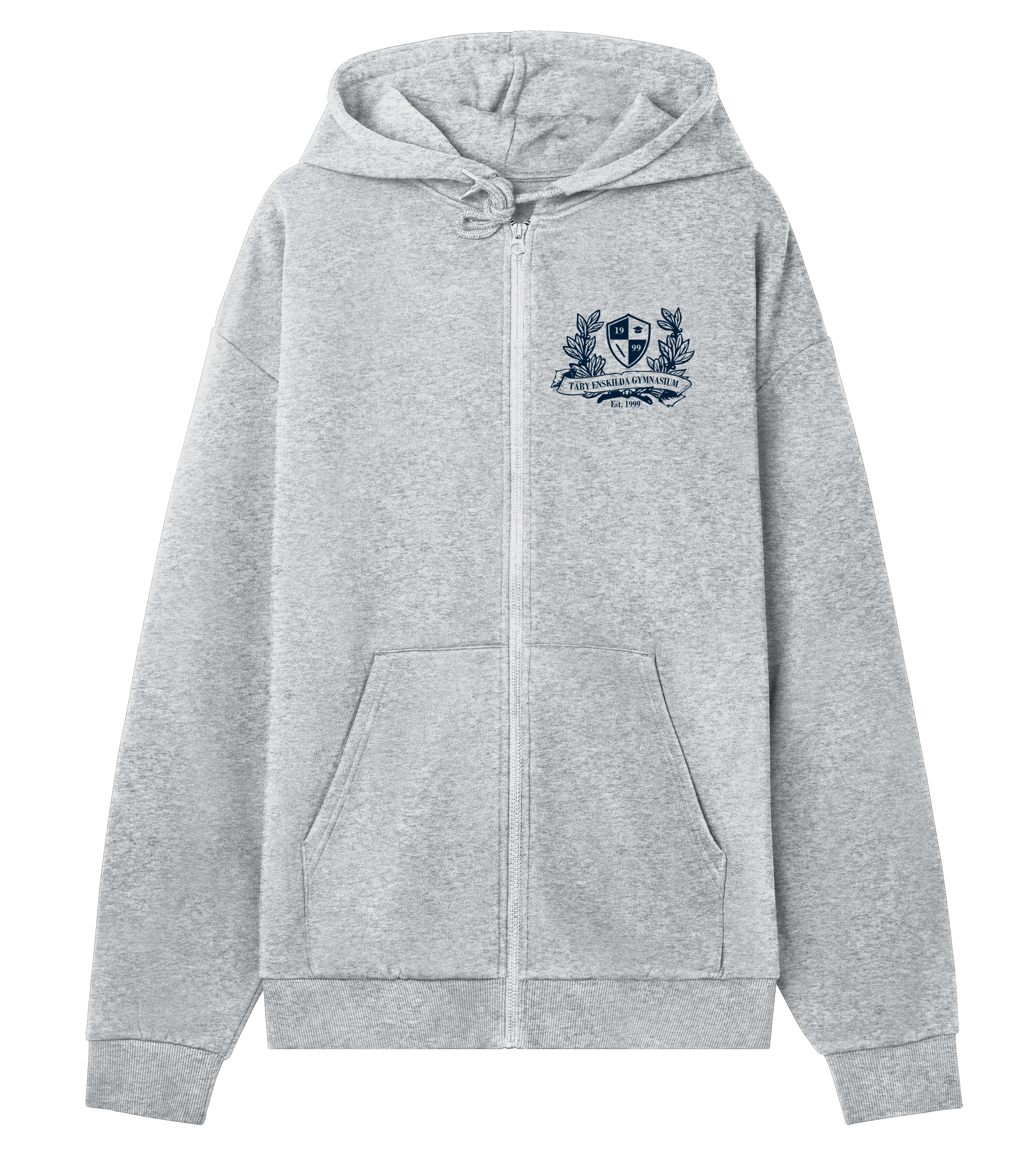 Zip-hoodie - Täby Enskilda - Tryck fram & bak