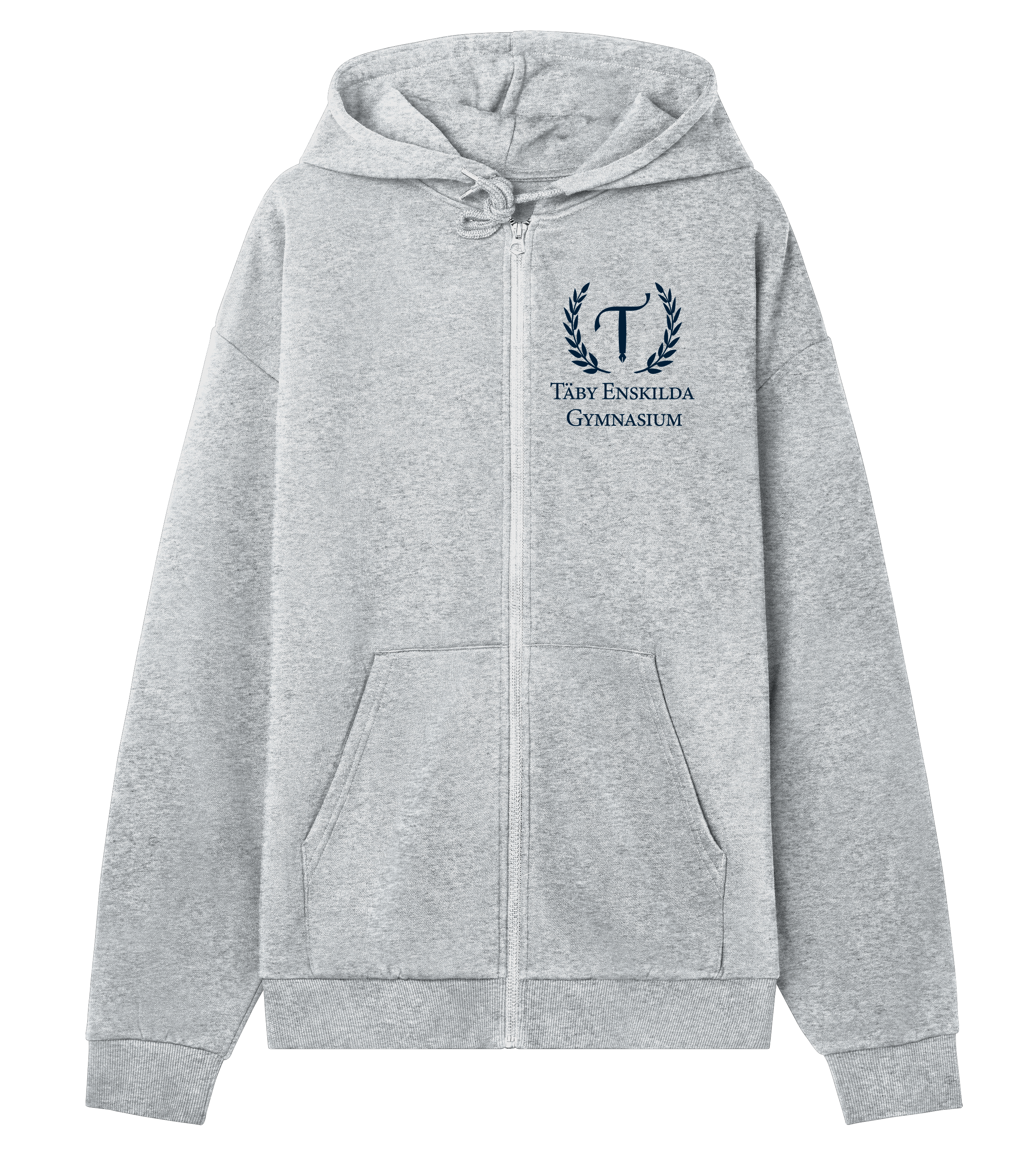 Zip-hoodie - Täby Enskilda - Tryck fram & bak