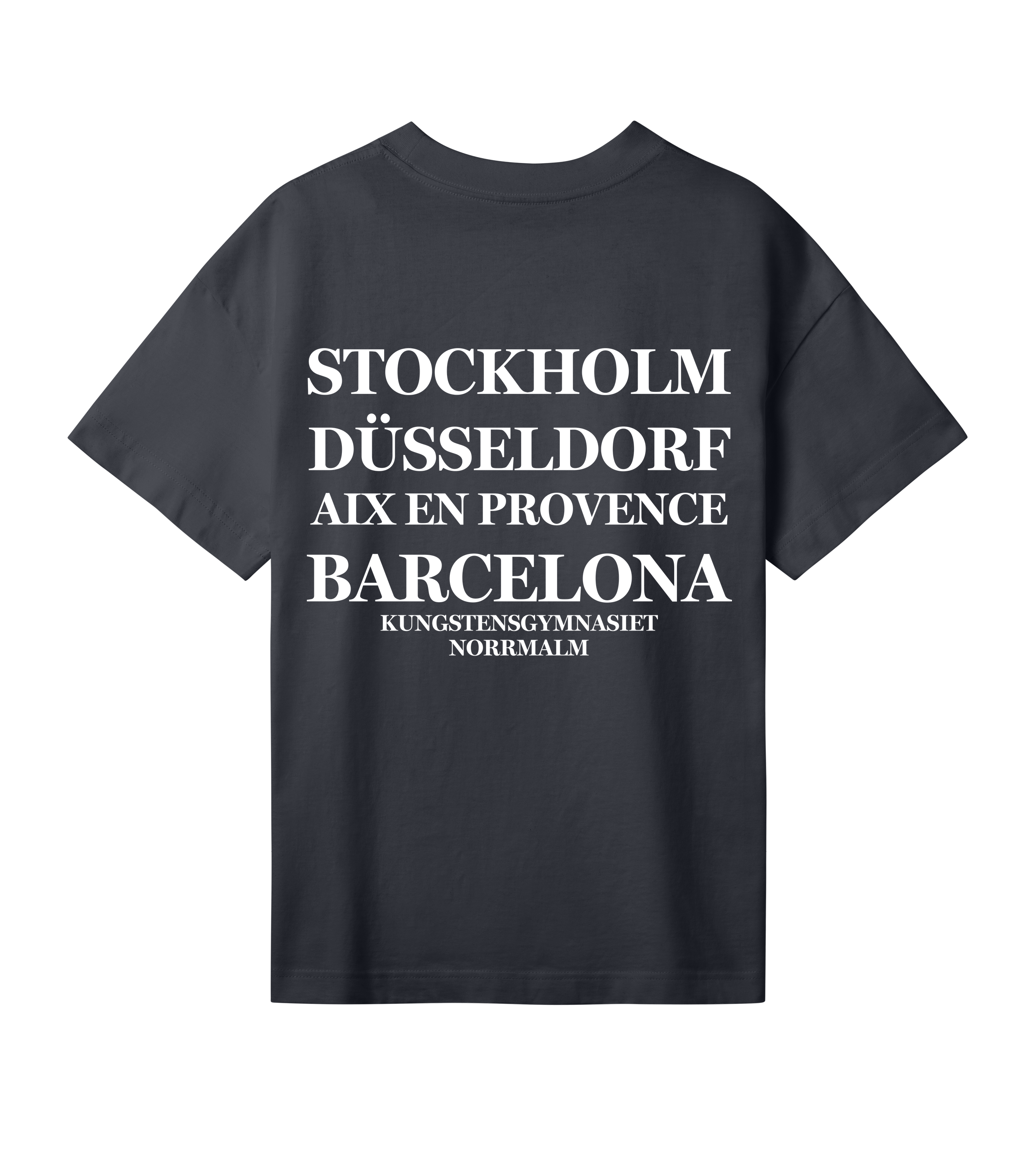 Oversized t-shirt - Dam - Kungsten - Tryck bak