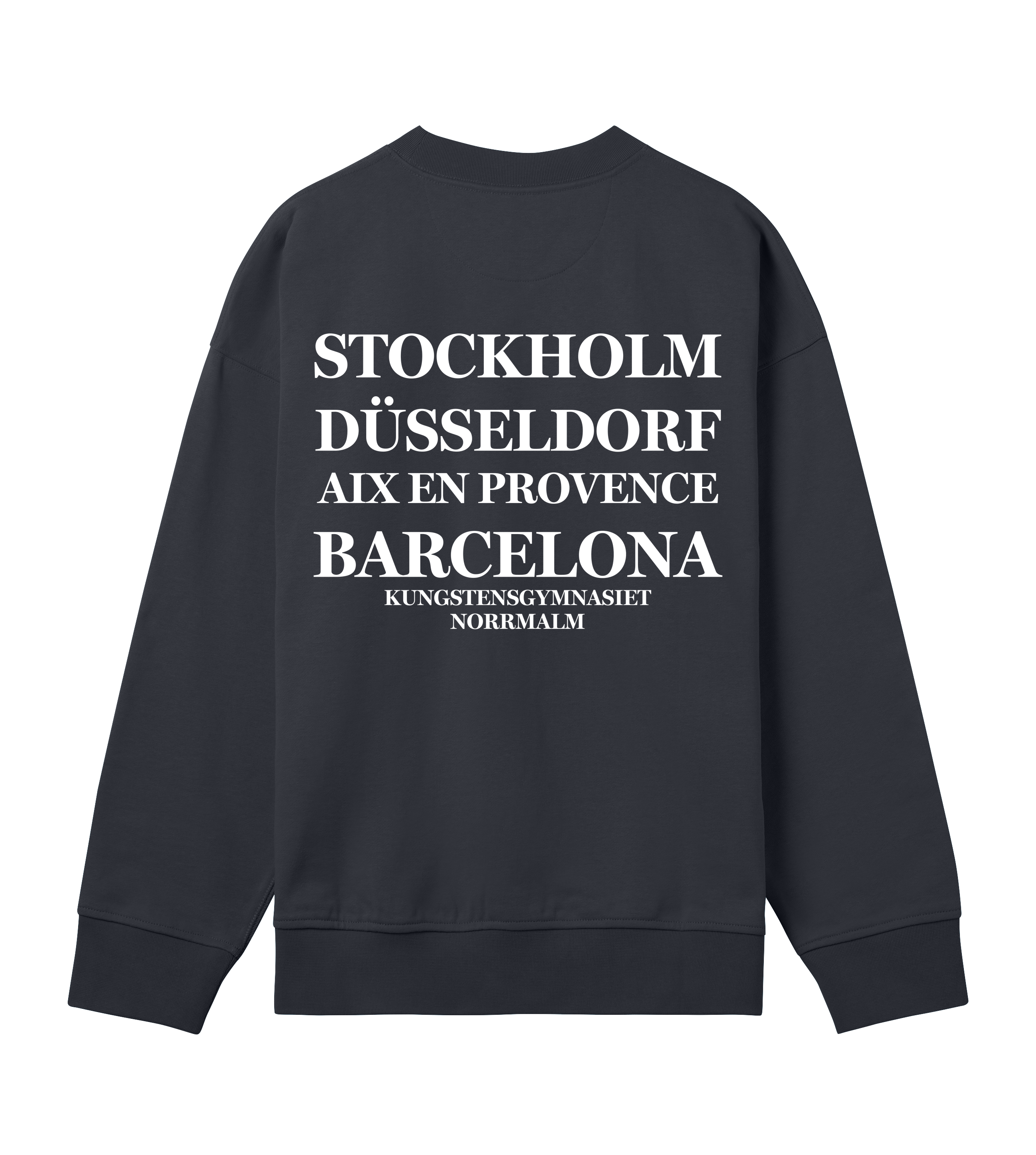 Boxy sweatshirt - Herr - Kungsten - Tryck bak
