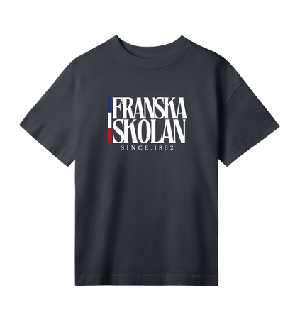 Oversized t-shirt - Dam - Franska Skolan - Tryck fram