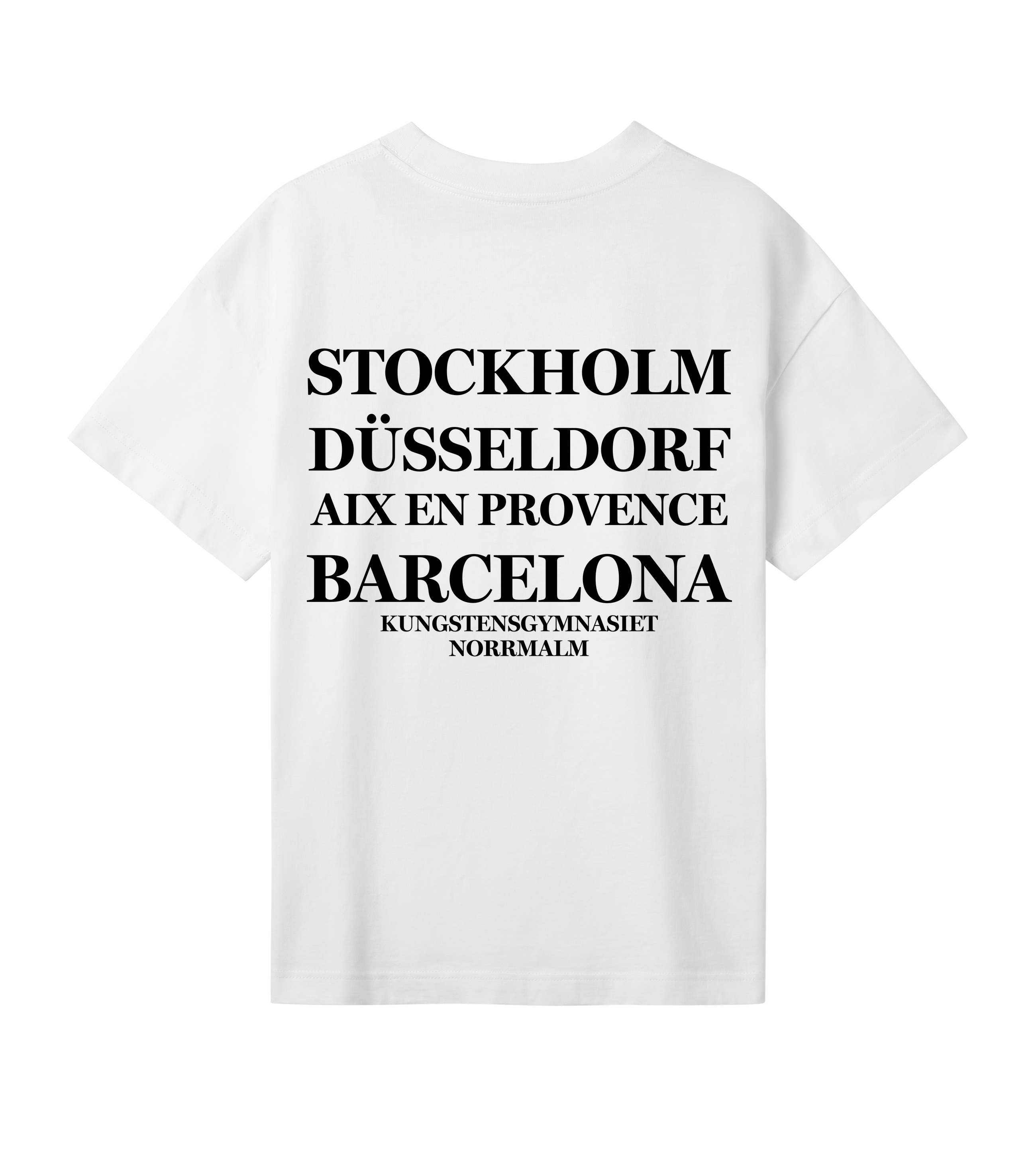 Oversized t-shirt - Dam - Kungsten - Tryck bak