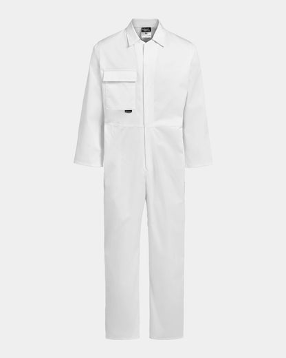 Vit studentoverall – framsida av klassisk studentoverall för studenter