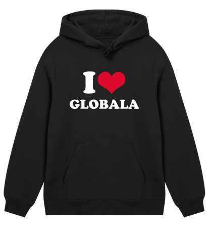 HOODIE - GLOBALA - TRYCK FRAM & BAK