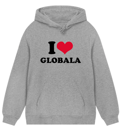 HOODIE - GLOBALA - TRYCK FRAM & BAK